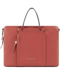 Piquadro - Leather Laptop Bag - Lyst