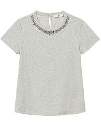 Twinset - Cabochon-Embellished T-Shirt - Lyst