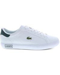Lacoste - Powercourt Lace-Up Leather Sneakers - Lyst