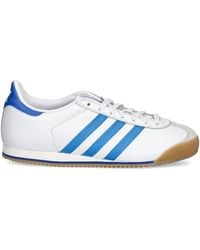 adidas - K74 Leather Three-Stripe Sneakers - Lyst