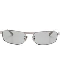 Balenciaga - Logo-Engraved Rectangle-Frame Sunglasses - Lyst