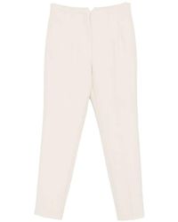 Peserico - Slim-Cut Cropped Trousers - Lyst