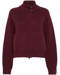 Brunello Cucinelli - Chaqueta con cuello alto - Lyst