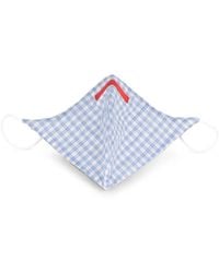 Isaia - Gingham-Check Face Mask - Lyst
