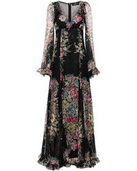 Etro - Floral-print Maxi Dress - Lyst