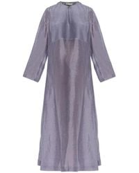 Tory Burch - Geplooide Jurk Met Knopen - Lyst