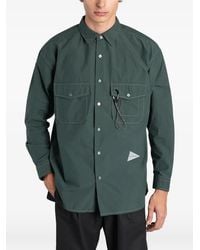 and wander - Chemise Cordura À Poche Et Logo Imprimé - Lyst