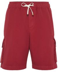 Brunello Cucinelli - Shorts Mit Aufgesetzten Taschen - Lyst