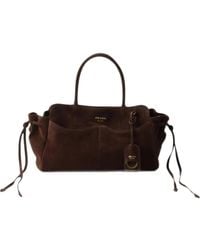 Prada - Allusion Large Suede Bag - Lyst