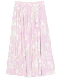 ROSSO35 - Rok Met Bloemenprint - Lyst