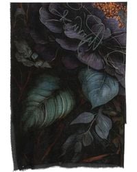 Faliero Sarti - Floral-Print Frayed Scarf - Lyst