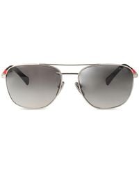 Prada Linea Rossa - Metal-Frame Sunglasses - Lyst