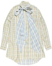 Acne Studios - Plaid Asymmetric Shirt - Lyst