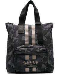Homme Sacs Cabas et sacs de week-end Sac fourre-tout zippé à plaque logo Bally pour homme en coloris Noir 