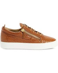 Giuseppe Zanotti - Frankie Double-Zip Low-Top Sneakers - Lyst