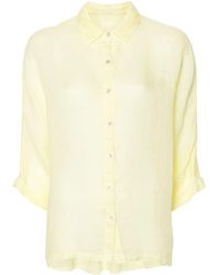 120% Lino - Button-up Linen Shirt - Lyst