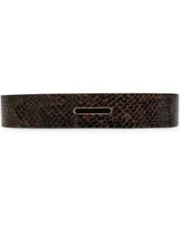 Isabel Marant - Lecce Snakeskin-Effect Belt - Lyst