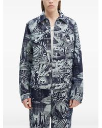 Aries - Graphic-Pattern Shirt Jacket - Lyst
