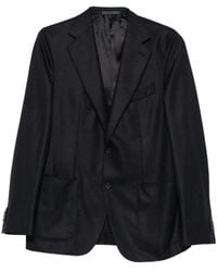 Caruso - Blazer Boutonné À Revers Crantés - Lyst