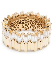 Suzanne Kalan - 18Kt Stacker Eternity Diamond Ring - Lyst