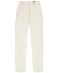 Herno - Belted Straight Trousers - Lyst