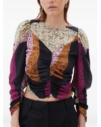 Maria Cher - Corja Paula Ruched Silk Top - Lyst