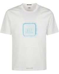 C.P. Company - Logo-Print Crew-Neck T-Shirt - Lyst