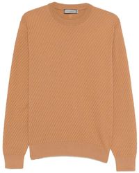 Canali - Pull Texturé À Col Rond - Lyst