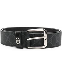 Gucci - Gg Supreme Ledergürtel - Lyst