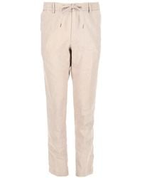 BOSS - Drawstring-Waist Tapered Trousers - Lyst