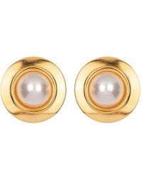 Jennifer Behr - Alva Pearl-Plated Earrings - Lyst