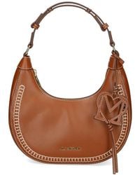Love Moschino - Heart-Charm Stitched Shoulder Bag - Lyst