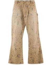 SAINT Mxxxxxx - Graphic-Print Trousers - Lyst