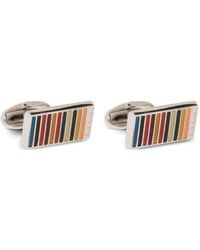 Paul Smith - Striped Cufflinks - Lyst