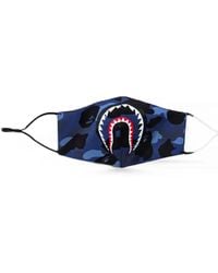A Bathing Ape - Color Camo Shark Face Mask - Lyst