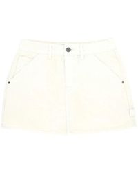 ELEH - Hammer-Loop Denim Mini Skirt - Lyst