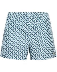 CASABLANCA - Cubist Cc Monogram Swim Shorts - Lyst