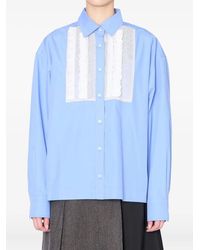 Kolor - Lace-Panelled Shirt - Lyst