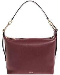 Furla - M Tonie Logo-Plaque Leather Tote Bag - Lyst