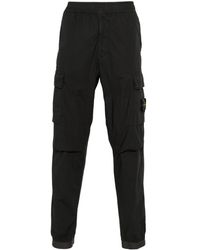 Stone Island - Compass-badge Tapered Leg Trousers - Lyst