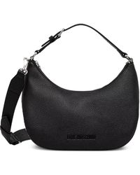 Love Moschino - Logo-Lettering Pebbled Shoulder Bag - Lyst