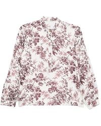 Trame Auree - Blusa Bettina De Mezcla De Seda Con Estampado Floral - Lyst