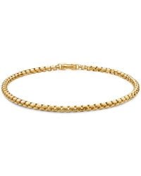 David Yurman - 18Kt Dy Bel Aire Box Chain Bracelet (2.7Mm) - Lyst