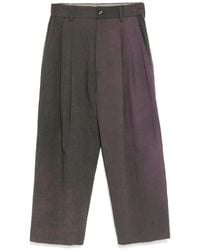 Ziggy Chen - Collaged Wide Leg Trousers - Lyst