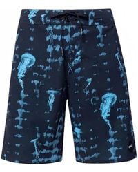 Oakley - Short De Bain À Imprimé Graphique - Lyst