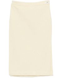 Elisabetta Franchi - Diamond-Embellished Tweed Skirt - Lyst