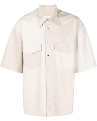Nanushka - Faux-leather Short-sleeve Shirt - Lyst