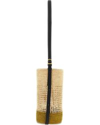 KHAITE - Kleine Billie Beuteltasche Aus Gewebtem Raffiabast - Lyst