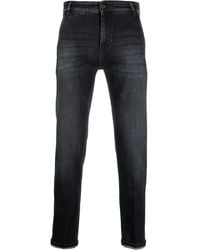 PT Torino - Logo-Patch Straight-Leg Jeans - Lyst