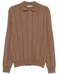 Canali - Gerippter Pullover Mit Polokragen - Lyst